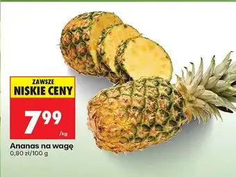 Biedronka Ananas na wagę oferta