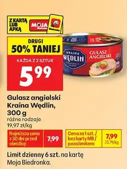 Biedronka Gulasz angielski różne rodzaje oferta