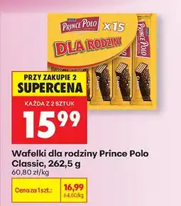 Biedronka Wafelki dla rodziny Classic oferta