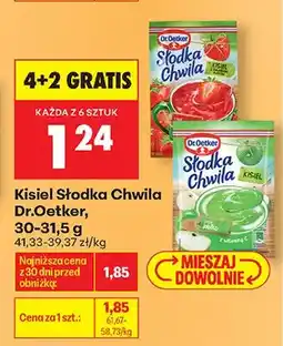 Biedronka Kisiel truskawkowy Słodka Chwila oferta