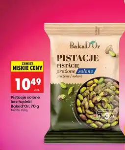 Biedronka Pistacje solone bez łupinki prażone oferta