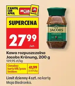 Biedronka Kawa rozpuszczalna Krönung oferta