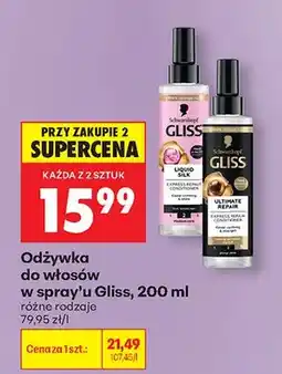 Biedronka Odżywka do włosów w sprayu Liquid Silk Miracle & Expression Serum różne rodzaje oferta