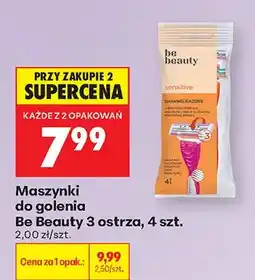 Biedronka Maszynki do golenia 3 ostrza, 4 szt oferta