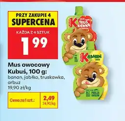 Biedronka Mus owocowy banan oferta