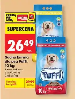 Biedronka Sucha karma dla psa z kurczakiem, z wołowiną oferta