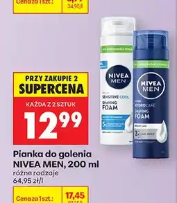 Biedronka Pianka do golenia różne rodzaje oferta