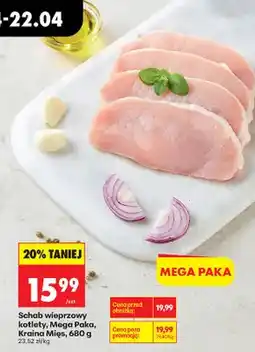Biedronka Schab wieprzowy plastry, Mega Paka oferta