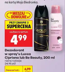 Biedronka Dezodorant w spray'u Gold Drive Men oferta