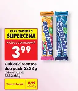 Biedronka Cukierki Mentos duo pack, różne rodzaje oferta