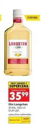 Biedronka Gin Longston sunny citrus, watermelon oferta