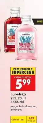 Biedronka Lubelska margarita truskawkowa, lychee pop oferta