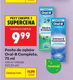 Biedronka Pasta do zębów Oral-B Complete różne rodzaje oferta