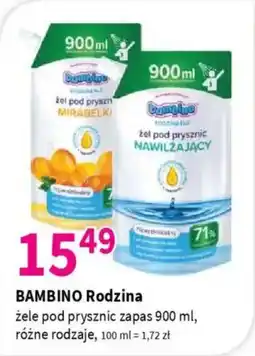 Drogerie Polskie Bambino rodzina żele pod prysznic zapas oferta