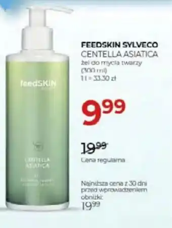 Feedskin sylveco centella asiatica żel do mycia twarzy