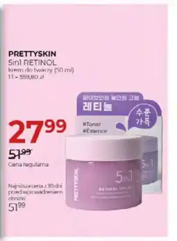 Jawa Drogerie Prettyskin 5in1 retinol krem do twarzy oferta