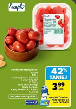 Carrefour Pomidory daktylowe SIMPL oferta