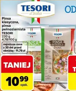 Carrefour Pinsa klasyczna, pinsa pełnoziarnista TESORI oferta