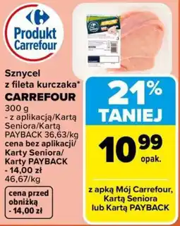 Carrefour Sznycel z fileta kurczaka CARREFOUR oferta