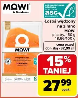 Carrefour Łosoś wędzony na zimno MOWI oferta
