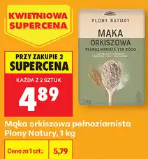 Biedronka Mąka orkiszowa pełnoziarnista Plony Natury oferta