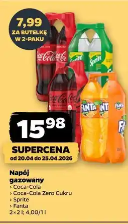 Netto Napój gazowany Coca-Cola, Coca-Cola Zero Cukru, Sprite, Fanta oferta