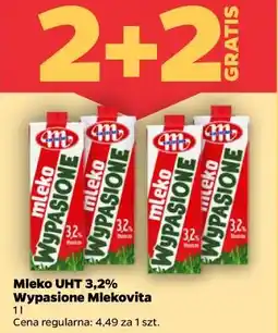 Netto Mleko UHT 3,2% Wypasione Mlekovita oferta