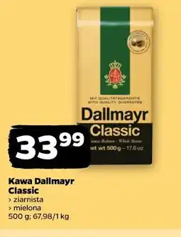 Netto Kawa Dallmayr Classic ziarnista, mielona oferta