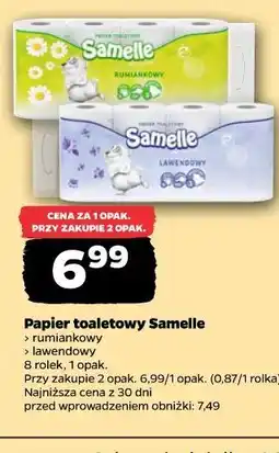 Netto Papier toaletowy Samelle rumiankowy, lawendowy 8 rolek oferta
