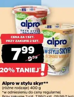 Netto Alpro w stylu skyr** (różne rodzaje) oferta