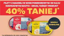 Netto Filety z makreli w sosie pomidorowym i w oleju rzepakowym Navito oferta