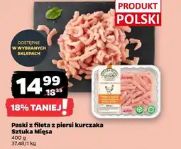 Netto Paski z fileta z piersi kurczaka Sztuka Mięsa oferta