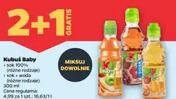 Netto Kubuś Baby sok 100% (różne rodzaje) sok + woda (różne rodzaje) 300 ml oferta