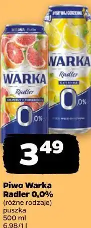 Netto Piwo Warka Radler 0,0% (różne rodzaje) oferta