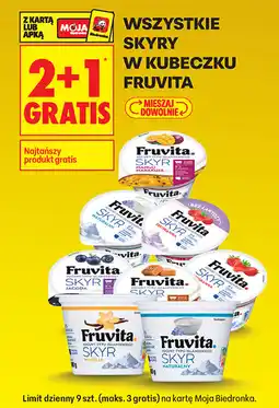 Biedronka WSZYSTKIE SKYRY W KUBECZKU FRUVITA oferta