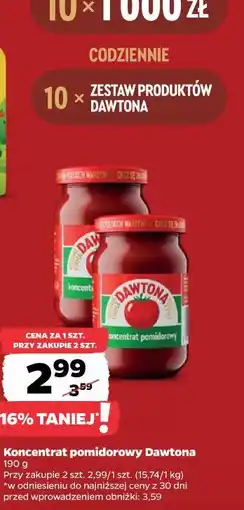 Netto Koncentrat pomidorowy Dawtona oferta