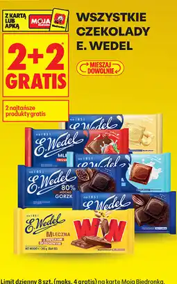 Biedronka WSZYSTKIE CZEKOLADY E. WEDEL oferta