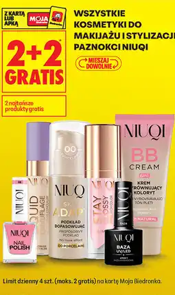 Biedronka WSZYSTKIE KOSMETYKI DO MAKIJAŻU I STYLIZACJI PAZNOKCI NIUQI oferta