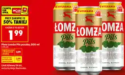 Biedronka Piwo Łomża Pils puszka oferta