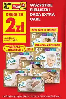 Biedronka WSZYSTKIE PIELUSZKI DADA EXTRA CARE oferta
