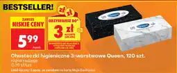 Biedronka Chusteczki higieniczne 3-warstwowe Queen, 120 szt oferta