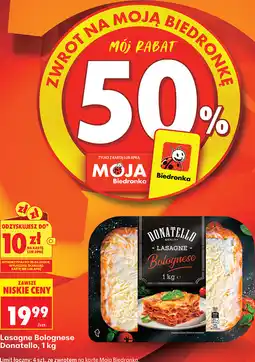 Biedronka Lasagne Bolognese Donatello oferta