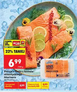 Biedronka Porcje z fileta z łososia atlantyckiego Marinero oferta