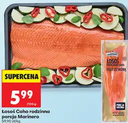Biedronka Łosoś Coho rodzinna porcja Marinero oferta
