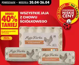 Biedronka WSZYSTKIE JAJA Z CHOWU ŚCIÓŁKOWEGO Moja Kurka oferta