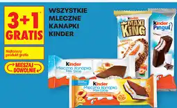 Biedronka WSZYSTKIE MLECZNE KANAPKI KINDER oferta