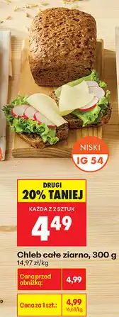 Biedronka Chleb całe ziarno oferta
