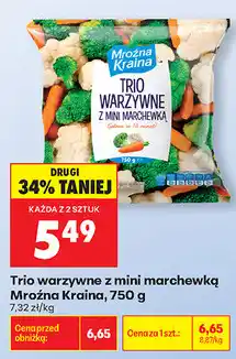 Biedronka Trio warzywne z mini marchewką Mroźna Kraina oferta