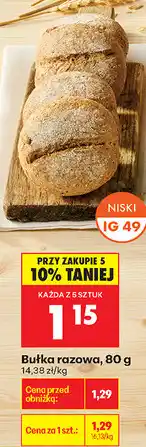 Biedronka Bułka razowa oferta