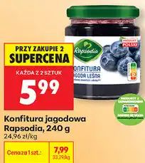 Biedronka Konfitura jagodowa Rapsodia oferta